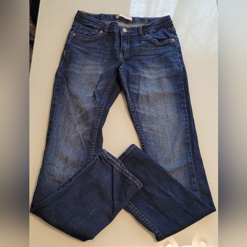 🔥2For$20 Levi's Girls 711 Skinny Jeans Size 14 Regular Adjustable Waistband